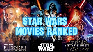 All 12 Star Wars Movies Ranked [upl. by Aicnelav]