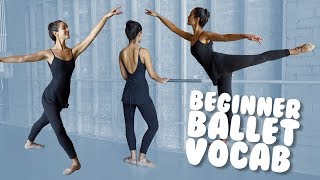 Learn Basic Ballet Vocab with Demonstration for Beginners I trainwithkendall [upl. by Airetal]