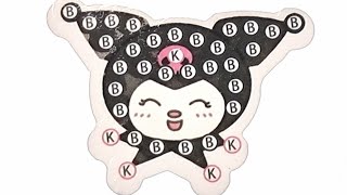 Sanrio Kuromi Diamond Painting Art Sticker [upl. by Knowles]