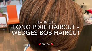 How to cut long pixie haircut step by step  bob cut  short haircut tutorial [upl. by Sapphire38]