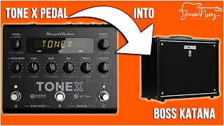 Ik Multimedia TONEX PEDAL  INTO THE BOSS KATANA  Heres How They Sound Together [upl. by Ninetta]