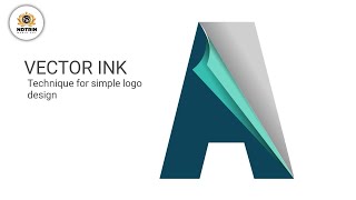 Vector ink technique for simple logo design [upl. by Aical32]