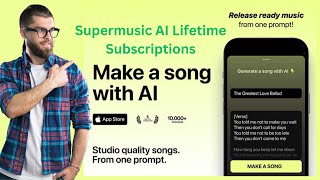 Supermusic AI Lifetime Subscriptions  Create AI Music [upl. by Kenlee540]