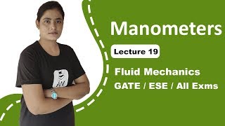 Manometer Fluid Mechanics in hindi  Fluid Mechanics GATE Lectures  GATE Lectures Well Academy [upl. by Annawat]