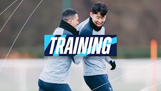 GOOD VIBES AS TOTTENHAM HOTSPUR SQUAD PREPARE FOR NOTTINGHAM FOREST  TRAINING [upl. by Aciemaj45]