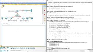 Lab 4226 Packet Tracer  Configuring Frame Relay PointtoPoint Subinterfaces [upl. by Derfiniw]