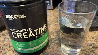 Optimum Nutrition Micronized Creatine Monohydrate Powder Review [upl. by Notsniw]