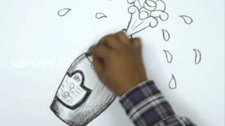 How to Draw a Champagne Bottle [upl. by Taryn]