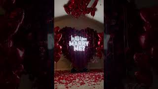 Flower Wall 5D Heart Shaped Red Rose Floral Backdropproposal wedding decoration [upl. by Udall]