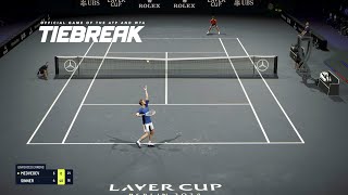 TIEBREAK  NEW PATCH UPDATE  Jannik Sinner Vs Daniil Medvedev I Laver Cup Arena PS5 [upl. by Mcgrath]