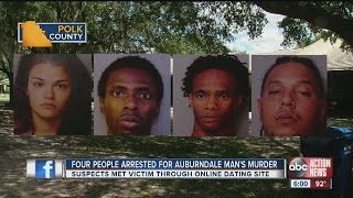 Four suspects arrested in Auburndale homicide [upl. by Quillan267]