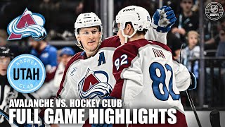 Colorado Avalanche vs Utah Hockey Club  Full Game Highlights  ESPN NHL [upl. by Rainie]