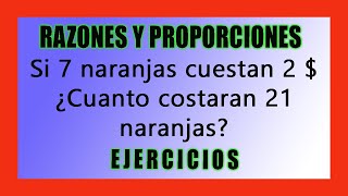 ✅👉 Razones y Proporciones Ejercicios Resueltos [upl. by Campy123]