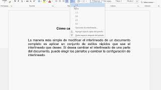 Como cambiar el interlineado en Word [upl. by Carl485]