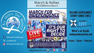 ALLINONE AUOB Bannockburn March and Rally 2024 [upl. by Ssalguod]