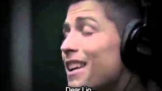 Cristiano Ronaldo sings Lionel Messi a song Ballon [upl. by Leslee]