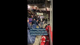 Le Tournoi provincial de hockey peewee de Jonquière bat son plein [upl. by Aneres]