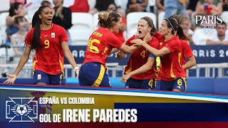 Gol de Irene Paredes  España vs Colombia 22  Juegos Olímpicos París 2024  Telemundo Deportes [upl. by Sirehc803]