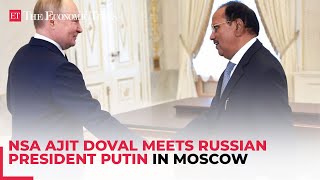 NSA Ajit Doval meets Russian President Putin in Moscow conveys ‘words of gratitude from PM Modi’ [upl. by Nelluc]