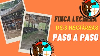 MODELO FINCA LECHERA DE 3 HECTAREAS PASO A PASO [upl. by Ettedo]