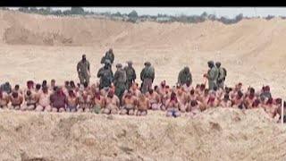 Video shows Palestinians detained in Gaza [upl. by Wernsman608]