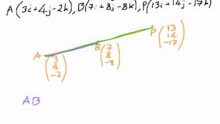 How to Show Points are Collinear  Vectors [upl. by Dicks]