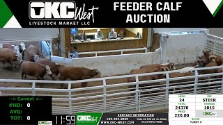 1022024  OKC West Feeder Calf Auction [upl. by Attenrad]