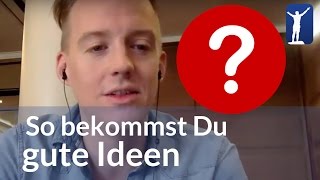 So bekommst Du gute Ideen zB für Videos Geschäftsideen Blogposts Freedomtools [upl. by Idaline188]