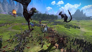 Grand Cathay vs Dark Elves  4K Quality  Total War Warhammer 3 [upl. by Kordula943]