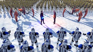 Smallest Clone Wars FORTRESS Under Siege VS 1000 DROID ARMY  Men of War Star Wars Mod [upl. by Mattie]