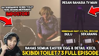 BAHAS SEMUA EASTER EGG DETAIL KECIL amp PESAN RAHASIA TV MAN DI FULL EPISODE 73 SKIBIDI TOILET [upl. by Landy]