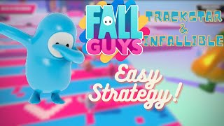 Fall Guys  Trackstar and Infallible Trophies Easy Method [upl. by Trotter]