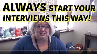 Job Interviewing Tips 🎯 How to Start Every Interview to Get a Job [upl. by Flodur]