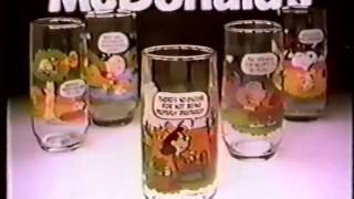 McDonalds Snoopy Glasses commercial 1983 [upl. by Llerrat845]