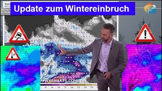 Update Wintereinbruch nächste Woche vielerorts erster Schnee Nachtfrost Glätte Viel Alpenschnee [upl. by Ahrendt576]