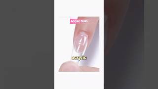 Acrylic Nails vs Gel Nails nailart acrylicnails gelnails [upl. by Aynotal]