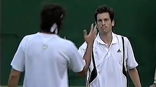 Tim Henman vs Mark Philippoussis 2004 Wimbledon R4 Highlights [upl. by Aicenod157]