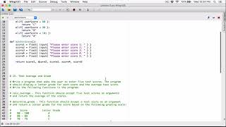 515 Part 1 Test Average and Grade  Python  ❤️ SOLUTIONS MOVED TO DISCORD ❤️ [upl. by Garson460]