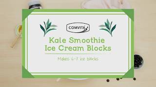 Kale Smoothie Ice Cream Blocks  Comvita Recipes for Kids [upl. by Lalib]