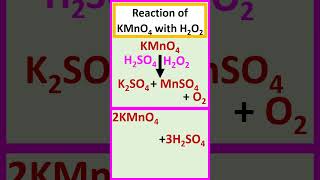 Reaction of KMnO4 with H2O2 chemistry [upl. by Araet]