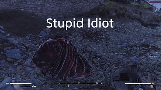 Killing a Stupid Grafton Monster with a Stupid Drill in Fallout 76 [upl. by Ynnep]