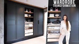 EXTREME BUILT IN WARDROBE TRANSFORMATION USING IKEA PAX [upl. by Kenon]