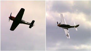 Fw190 amp P51 Mustang 2022 Charleston Air Expo [upl. by Efram]