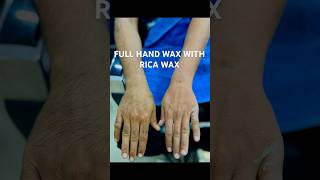 Full Hand WAX Tutorial Rica Wax  shorts shortsfeed ytshorts [upl. by Orit91]