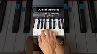 Duel of the Fates easy piano tutorial [upl. by Kosak]