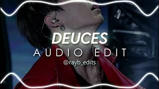 Deuces  Chris Brown Audio Edit [upl. by Anit]