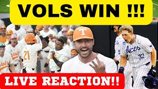 LIVE REACTION TENNESSEE BASEBALL VS EVANSVILLE BASEBALL NCAA SUPER REGIONALS [upl. by Rojas406]