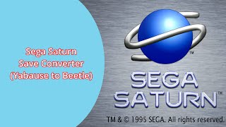 Retroarch Sega Saturn Save File Converter [upl. by Araeit]