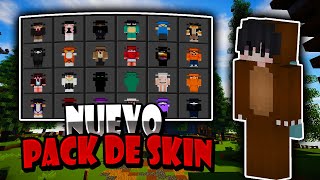 Pack de skin con cosméticos para minecraft bedrock 12030 [upl. by Lokim]