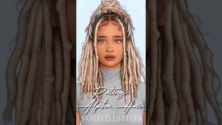 Rating Alpha CC Hair 💇🏽‍♀️ sims4 ts4 dresstoimpress sims4cas thesims sims4haircc [upl. by Memberg]